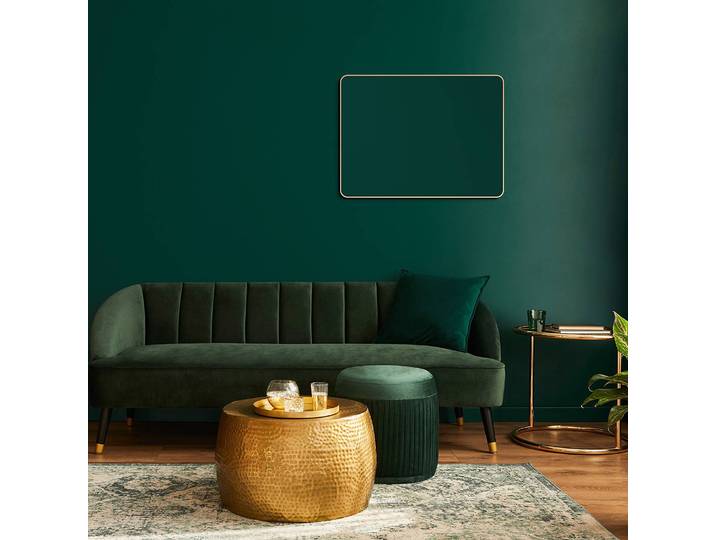 Miroir mural Picasso 60 x 80 x 3cm Doré/Doré verre miroir / aluminium, brossé 60 x 80 x 3cm