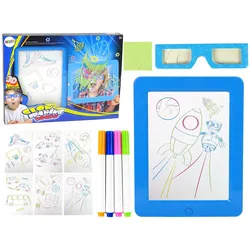 Magische beleuchtete 3D-Whiteboard-Brille Blue
