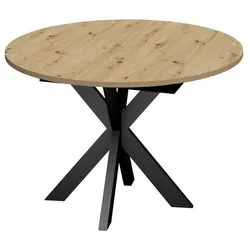 Mäusbacher Esstisch mit Auszug Big System Ø 110/ 150 cm Holzoptik Asteiche 110