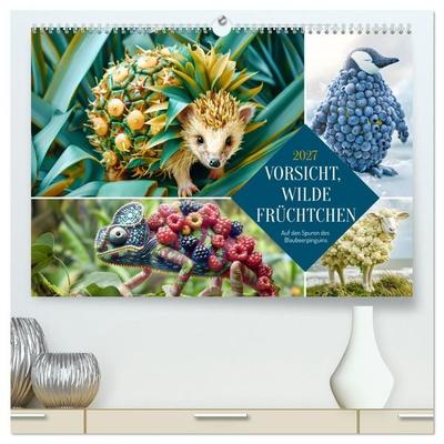 Vorsicht, Wilde Früchtchen (hochwertiger Premium Wandkalender 2027 DIN A2 quer), Kunstdruck in Hochglanz