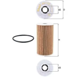 Ölfilter MAHLE OX 1138D für Land Rover Jaguar Discovery Sport XE