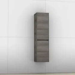 Artiqua 116 Midischrank, Graphit Struktur quer, 116-MTT-1-30-L-7070-401 116-MTT-1-30-L-7070-401