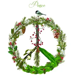 Servietten Peace on EARTH (LB 33x33 cm) - LB 33x33 cm