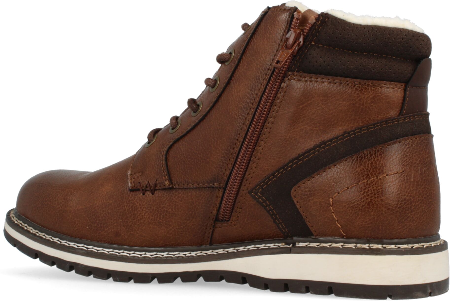Winterstiefel WRANGLER "LIAM MEN MID", Herren, Gr. 42, Textil, braun (tortoise shell), Synthetik, Schuhe Winterstiefel tortoise shell 42, Textil