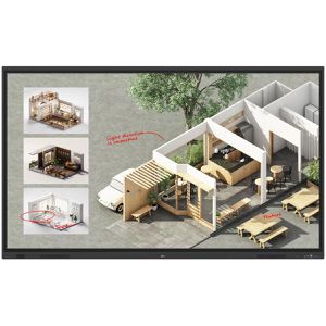 LG Digitales-Whiteboard 86TR3DQ-B, 86 Zoll, 4K UHD 3840 x 2160 Pixel, mit Touchscreen