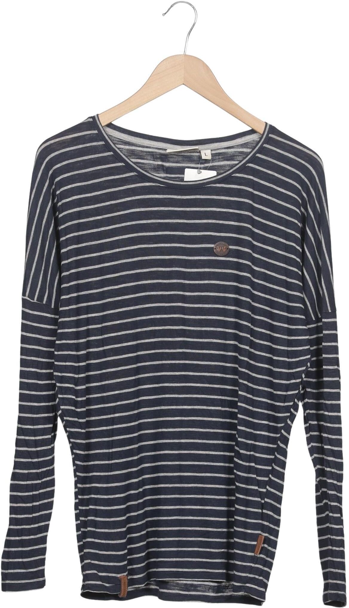 Naketano Damen Langarmshirt, Mehrfarbig, Gr. L, Viskose - Second Hand