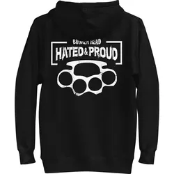 Broken Head Hoodie Hated & Proud XXL