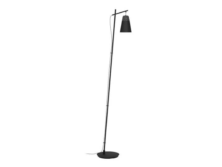 Eglo Lampadaire sur pied Canterras\, luminaire en terrazzo gris et blanc lampe de salon en métal noir avec interrupteur à pied\, douille E27