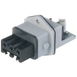 Hirschmann 932 142-106-1 Netz-Steckverbinder STAKEI Buchse, Einbau vertikal Gesamtpolzahl: 3 + PE 16 A Grau 1 St. Piece
