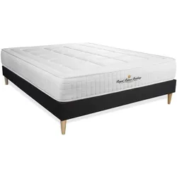 BETT Balmoral Memory-Schaum 180 x 210 cm h3 - Kit Bettgestell Schwarz