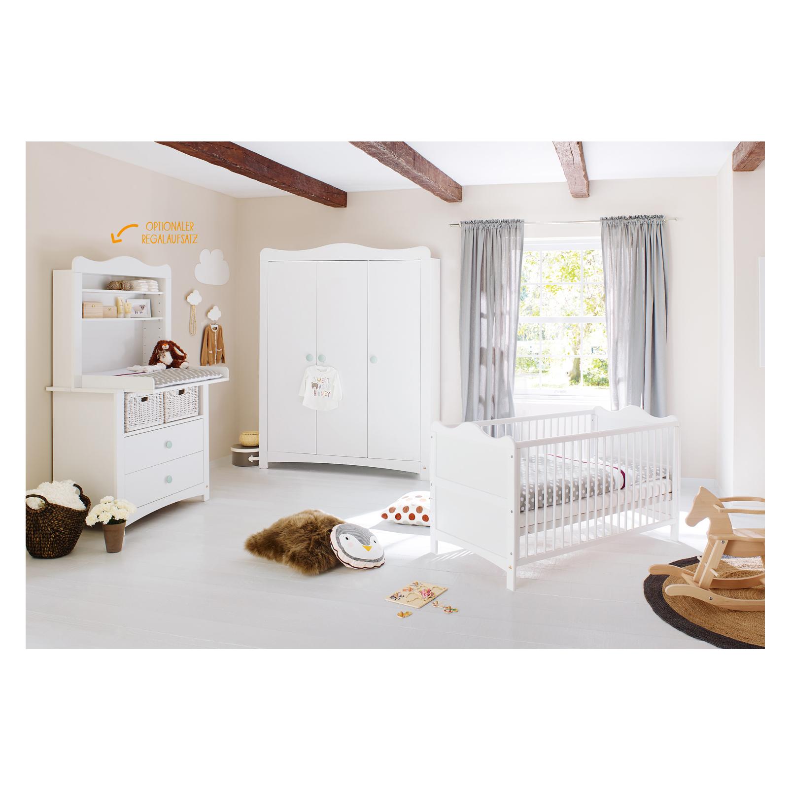 Pinolino Florentina (Babybett, Kinderkleiderschrank, Wickelkommode) (100023BGR)