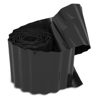 Rasenkante WINDHAGER "zur Einfassung von Rasenflächen, anthrazit", schwarz (anthrazit), H:15cm T:900cm, Kunststoff, Beeteinfassungen, langlebige Beeteinfassung, 15 cm x 9 m, stabil und robust