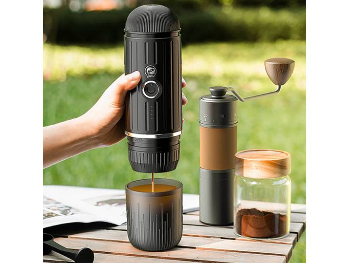 ICafilas-Machine à café expresso électrique portable sans fil, adaptée à la voiture et à la maison, cafetière de camping, capsule de café en poudre
