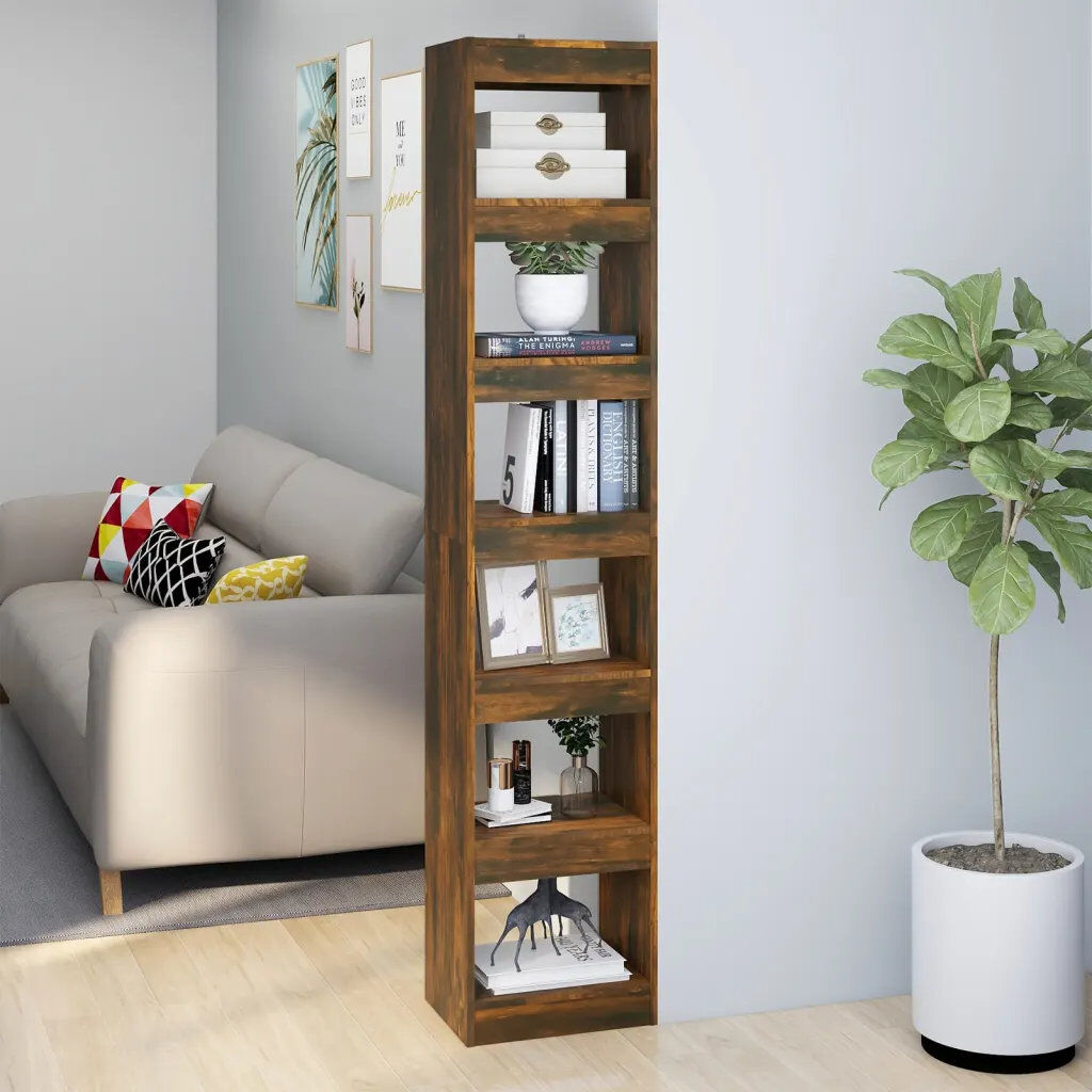 Ebern Designs Garneta Bookcase Rustic Brown (4 Shelves) 198cmH x 40cmW x 30cmD