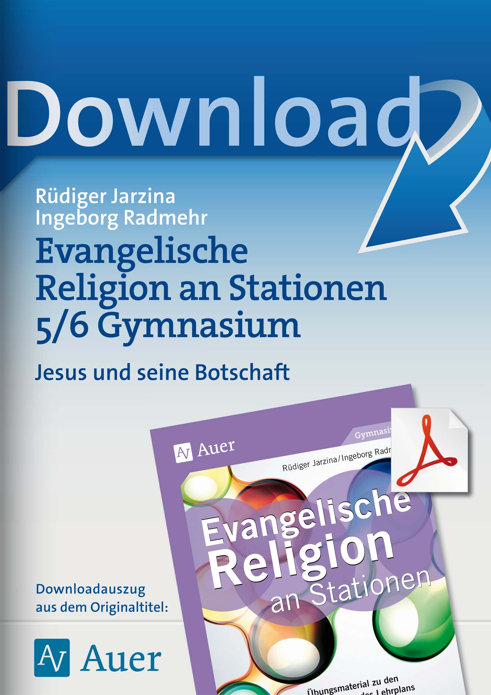 Auer Verlag Evangelische Religion an Stationen 5_6 Gymnasium: Jesus und seine Botschaft