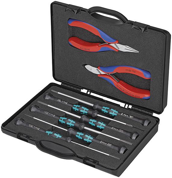 KNIPEX Zangen-Set Elektronik 8-teilig