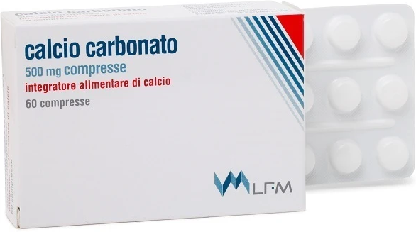 LAB.FARMACOLOGICO MILANESE Srl Lab.Farmacologico Milanese, Calcio Carbonato, 60 Compresse