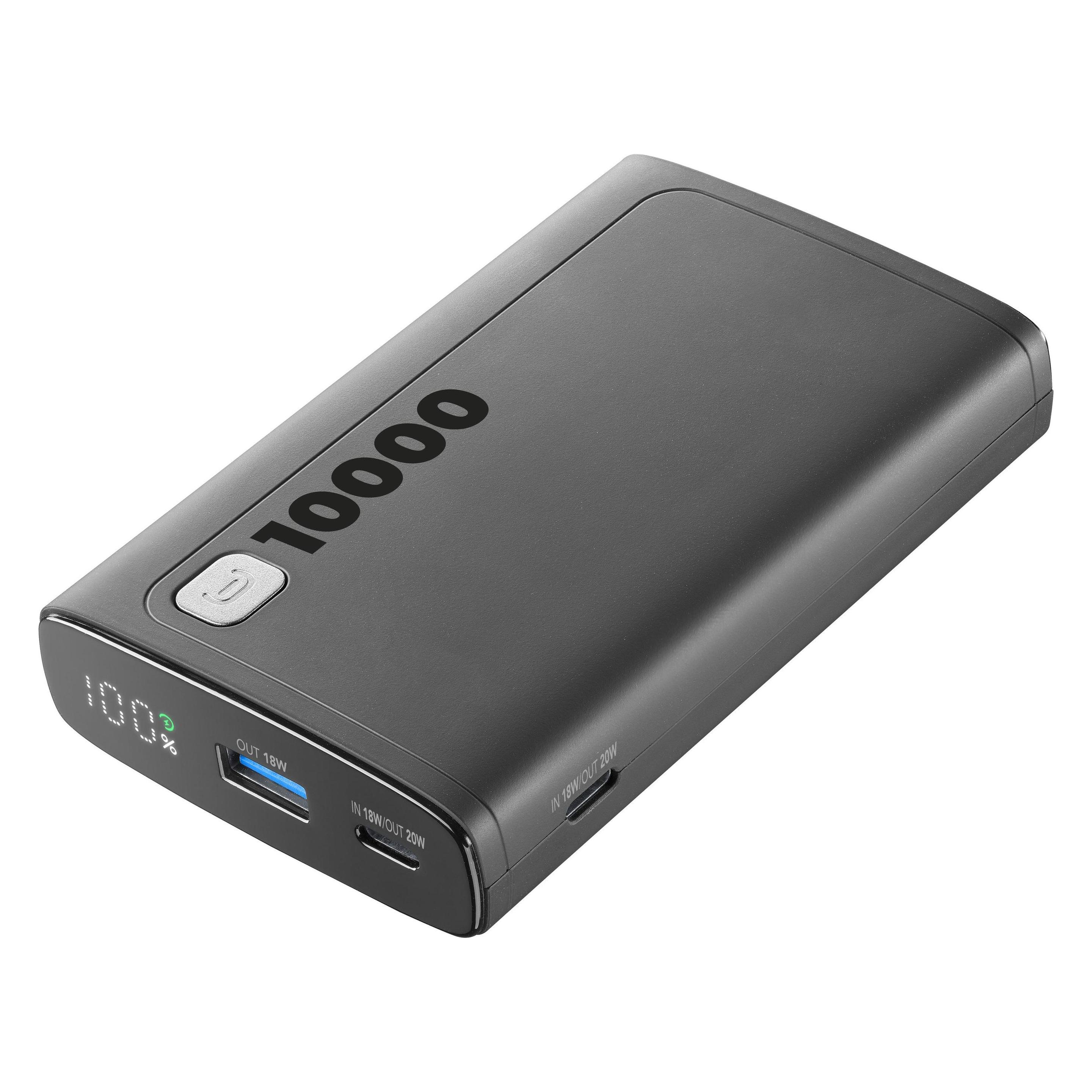 Cellularline CELLULAR L& CLL PB DISPLAY 10000 BK (10000 mAh, 20 W) (PBDISPL01PD10000K)