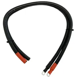 Batterieanschlusskabel 0,6m 10mm2 für Inverter Serie Victron Phoenix 250VA - 500VA für M8 Batterieterminal
