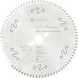 Bosch Kreissägeblatt Top Precision Best for Laminated Panel Abrasive 250x30x3,2mm, 80 Zähne - 2608642109
