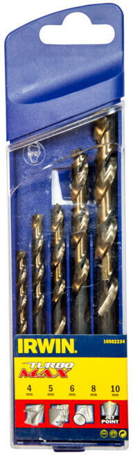 Irwin Jeu de 5 forets métal HSS ; Irwin Tools (10502234)