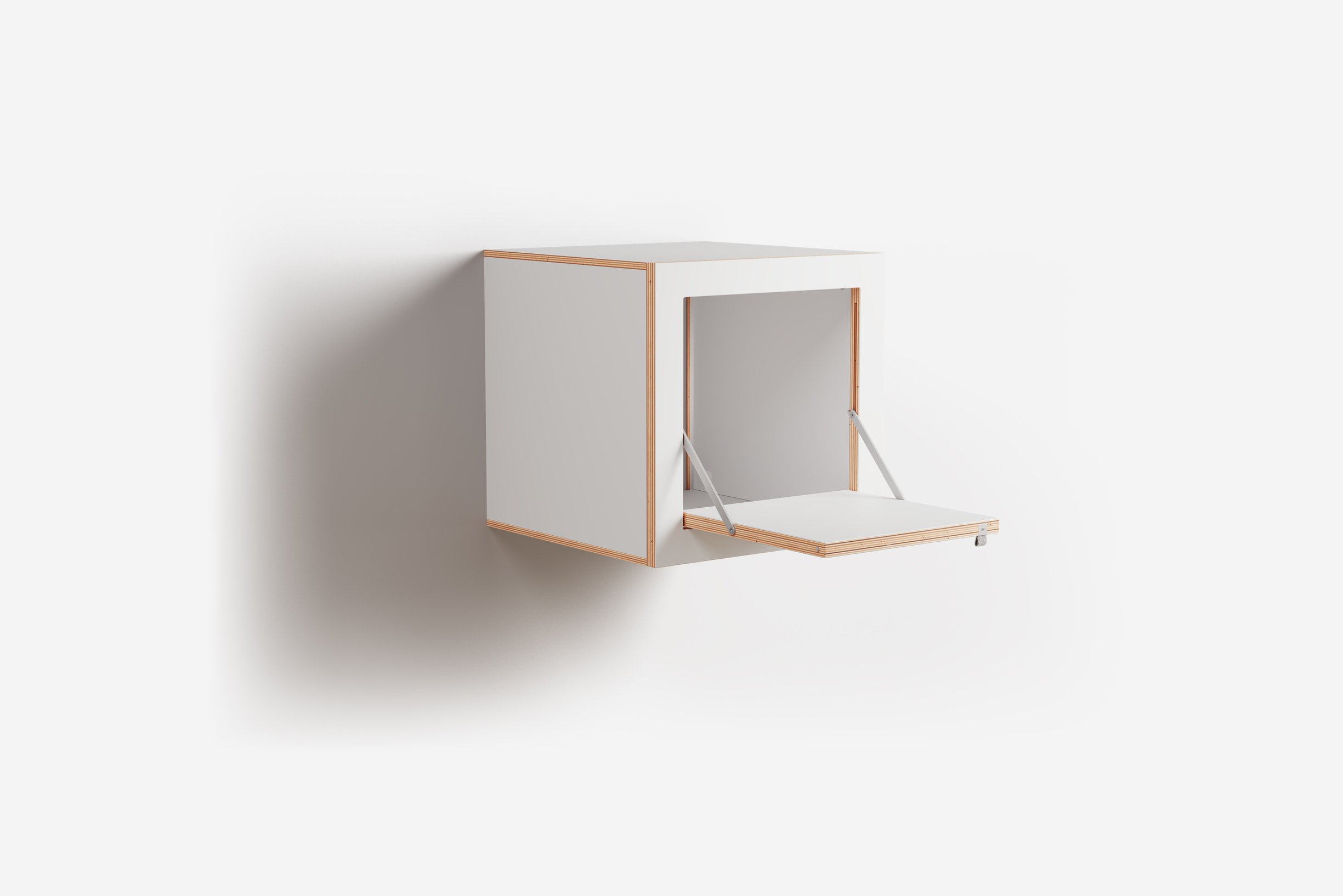 Ambivalenz Fläpps Box Nachttisch 40x40x40 (weiß) weiß FL510202