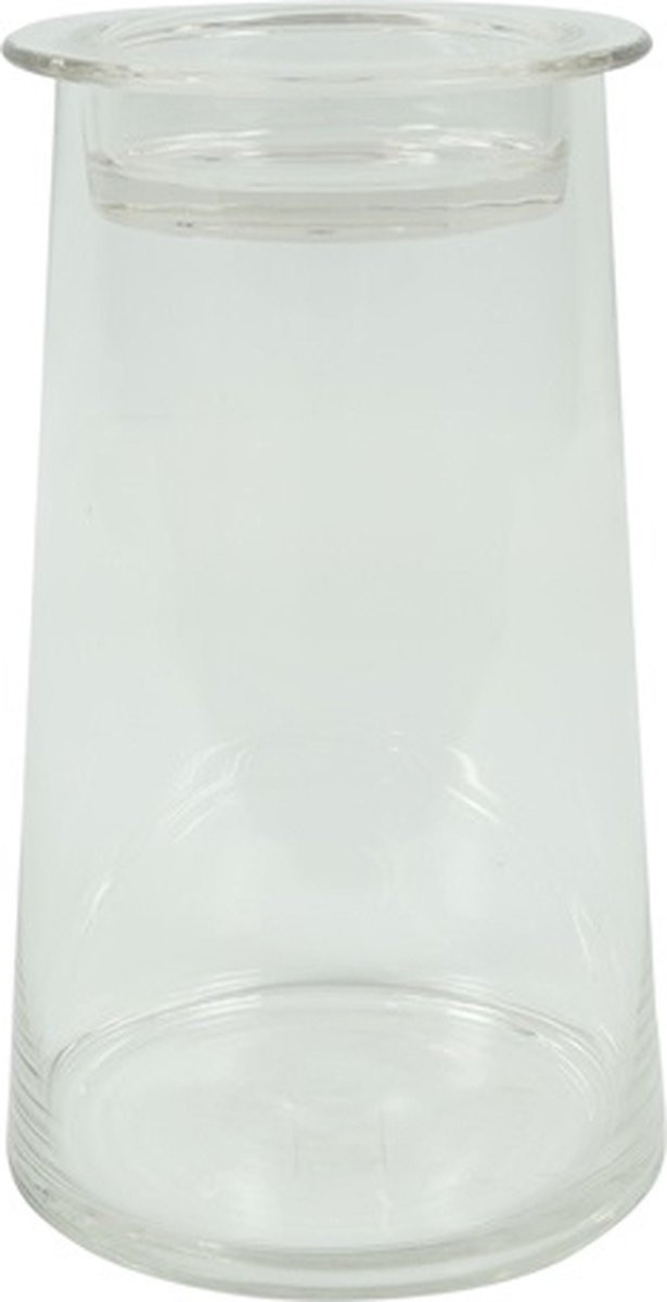 Countryfield Deco Glas Hanny L 23,5 cm – Helder – Decoratief Potje met Komdeksel