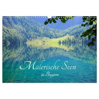 Malerische Seen in Bayern (Wandkalender 2026 DIN A3 quer), CALVENDO Monatskalender