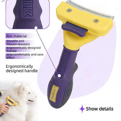 The Handy Homestead Premium Pet Grooming Brush Deshedding Comb For Teddy & Golden Retrievers 10cm