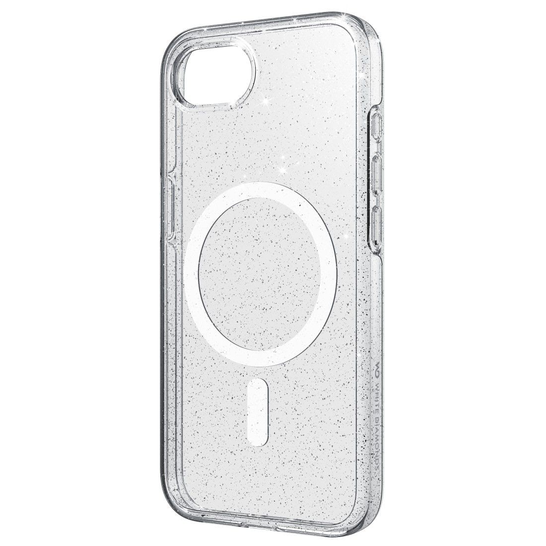 White Diamonds Mag Glitter Case Cover für iPhone 16e (Transparent) 00229692