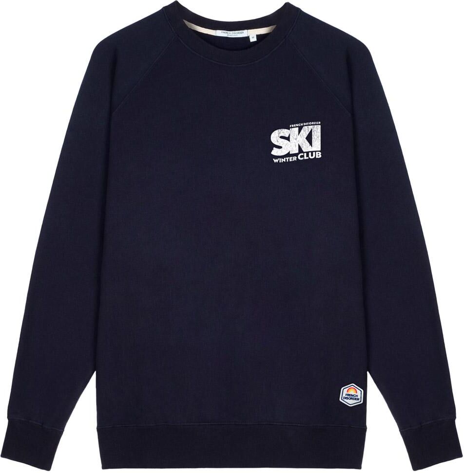 French Disorder  - Clyde Ski Winter Club Print Navy - S - Sweat