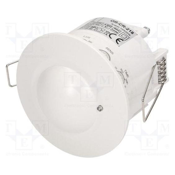 Orno Mikrowellen-Bewegungssensor für Deckenaufhängung 5,8 GHz 1200 W 360 ° 3-2000 lx weiss (OR-CR-218) (8 m) (OR-CR-218)