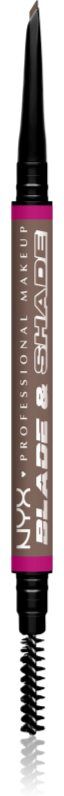 NYX Professional Makeup Blade & Shade eyebrow pencil with brush shade 03 Cool Ash Brown g