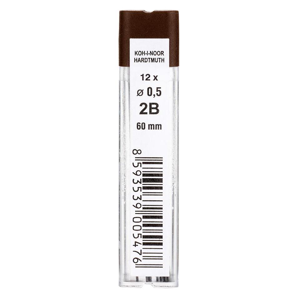 Koh-i-Noor Náplň 4152 2B/bal. 12 tuh (12 Stk., 0.50 mm, 2B) (62022469)