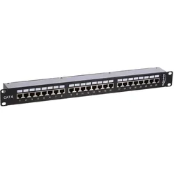 Delock 19′′ Kupplungs-Patchpanel 24 Port Cat.6, Server Zubehör, Schwarz