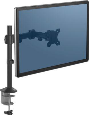 Einzel-Monitorarm Fellowes Reflex, bis 32" Breite, VESA, 360° Drehung, 180° Schwenkung, 45° Neigung, höhenverstellbar, schwarz