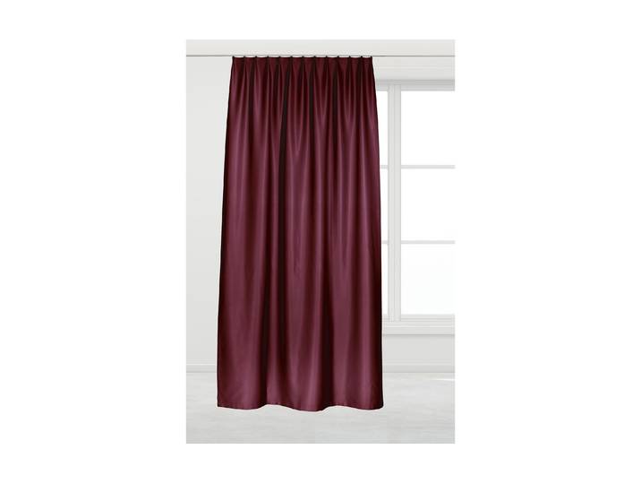 Vorhang Casa Leon Verdunklung,Bordeau , rot, B:135cm H:245cm, Polyester, Gardinen, Vorhang