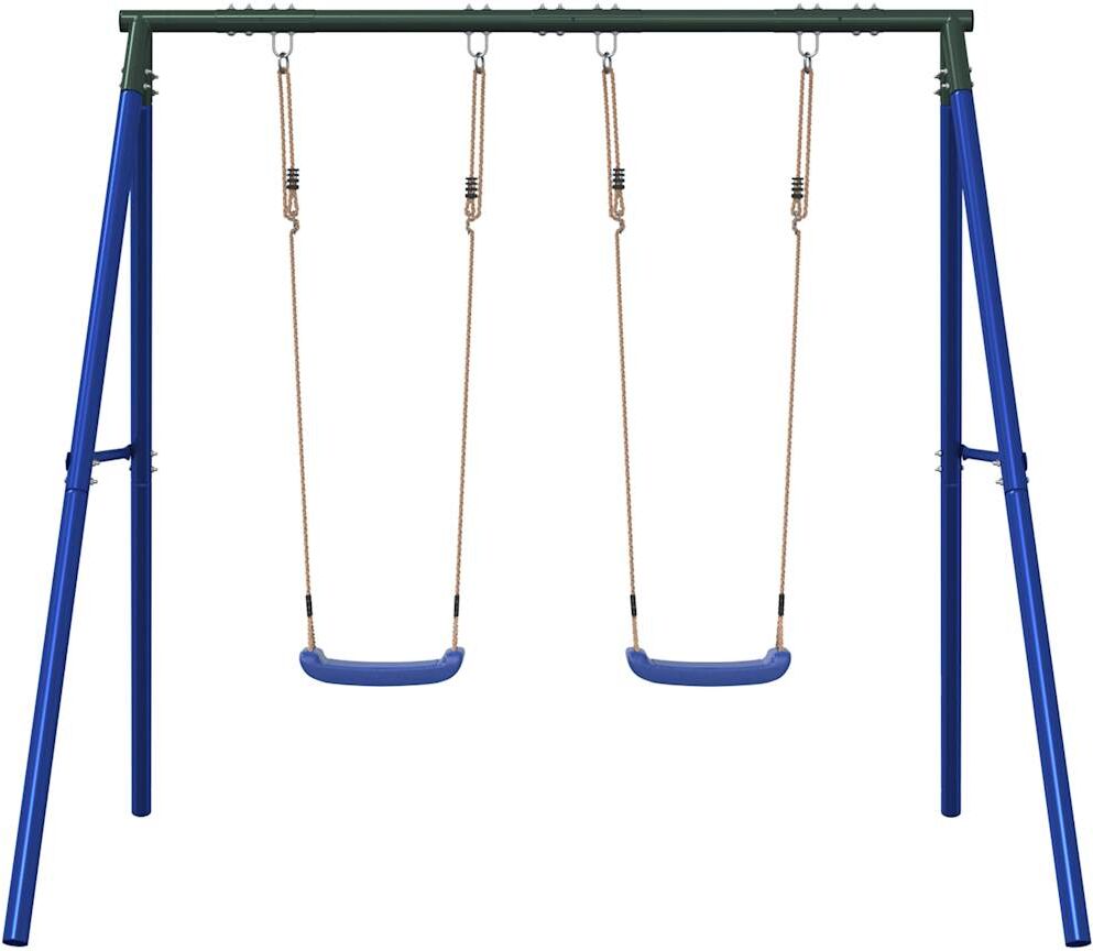 vidaXL Ensemble de balançoire d'extérieur avec 2 balançoires