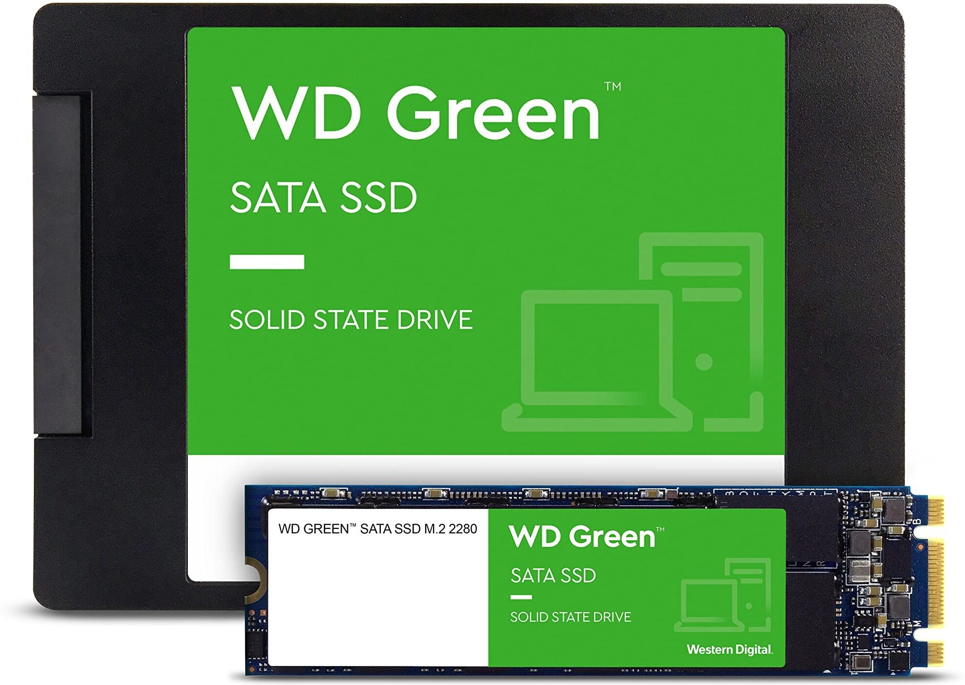 Western Digital WD Green WDS100T3G0A 1TB 2.5" SATA III Internal SSD - Green