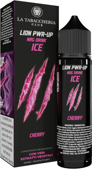 La Tabaccheria Cherry Lion Pwr-Up Nrg Drink Ice Liquido Shot 20ml Energy Ciliegia Ghiaccio
