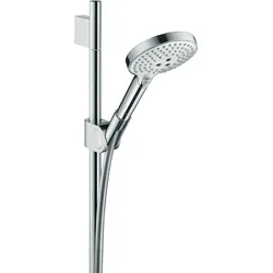 Hansgrohe AXOR Uno Brauseset Chrom, 0,90 m, Handbrause 120 3jet, Rain/RainAir/WhirlAir, QuickClean, verstellbarer Neigungswinkel