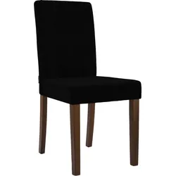 CLP Esszimmerstuhl Ina Cord antik dunkel   Farbe: schwarz, Gestell Farbe: antik-dunkel