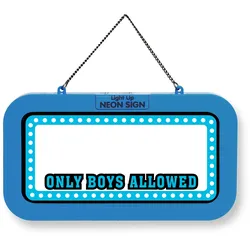 H&H NEON SCHILD BLANK ONLY BOYS