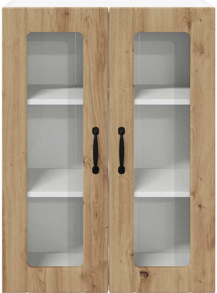 Vidaxl Kitchen Wall Cabinet White 60 X 31 X 100 Cm Engineered Wood Artisan Oak 80cm H x 60cm W x 31cm D