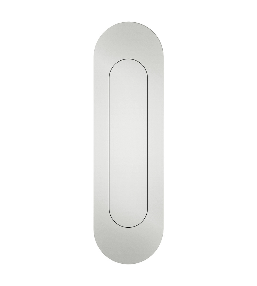 FSB Schiebetürmuschel 42 4250, Aluminium, oval geschlossen,naturfarbig 0 42 4250 00001 0105