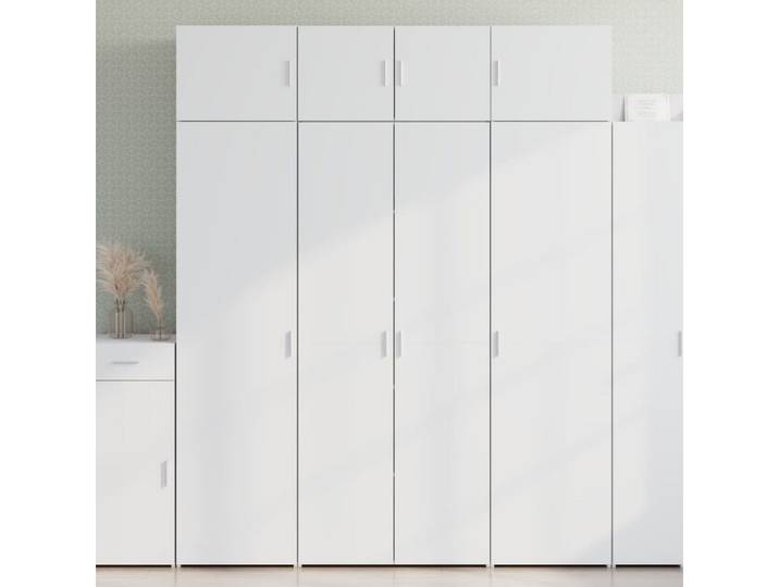 vidaXL Highboard, Highboard Weiß 80x42,5x185 cm Holzwerkstoff