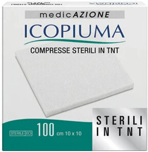 Desa Pharma Icopiuma Garza Adesiva Sterile In Tnt 10x10 Cm 100 Pezzi