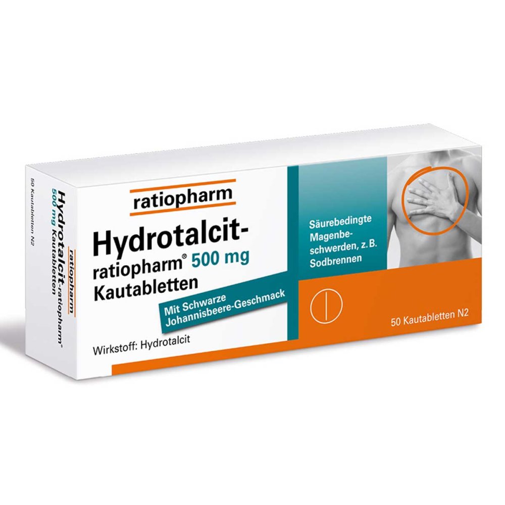 ratiopharm GmbH Hydrotalcit-ratiopharm® 500 mg 07106003