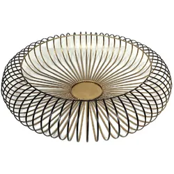 Korbschale Bilbo antik gold 40cm