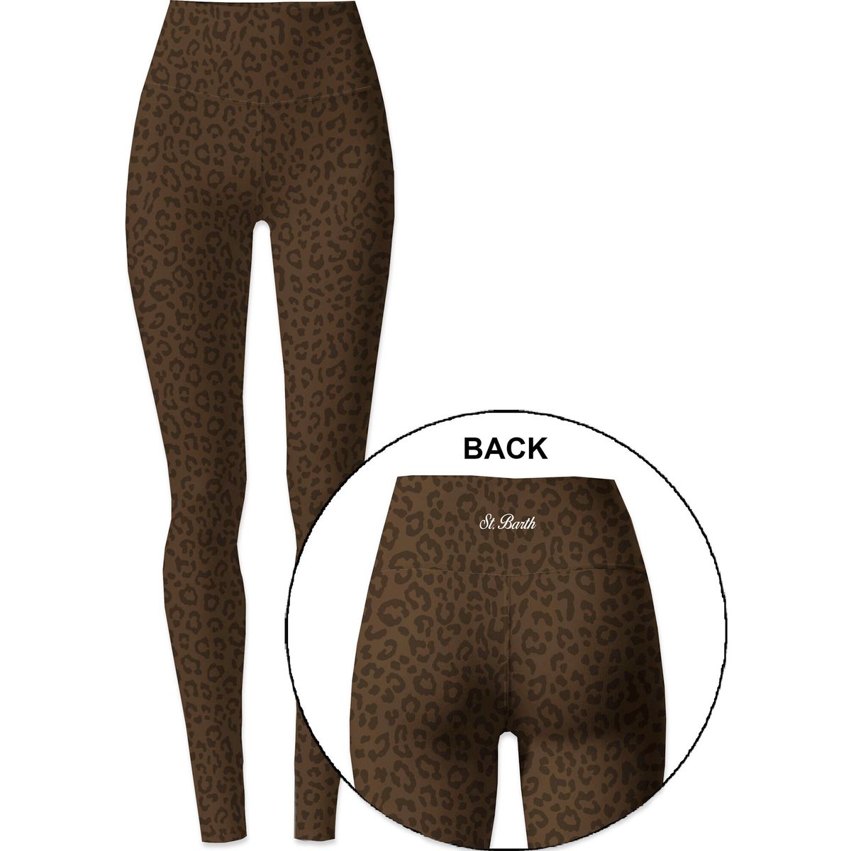 MC2 Saint Barth Kaya Woman Leggings leo tone 18h (04033M) S KAYA00104033M-04033M-S